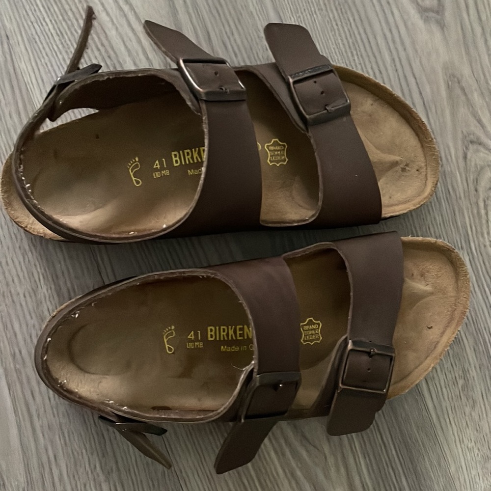 BIRKENSTOCK Milano Oiled Leather Habana With An Ankle Strap